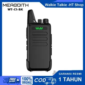 (COD) HT WLN UHF Handy Talky TWO WAY RADIO BLACK - Walkie Talkie C1, Kuat dan Tahan Lama, Komunikasi Jarak Jauh, Cocok untuk Aktivitas Outdoor, Antena Plastik, Warna Hitam