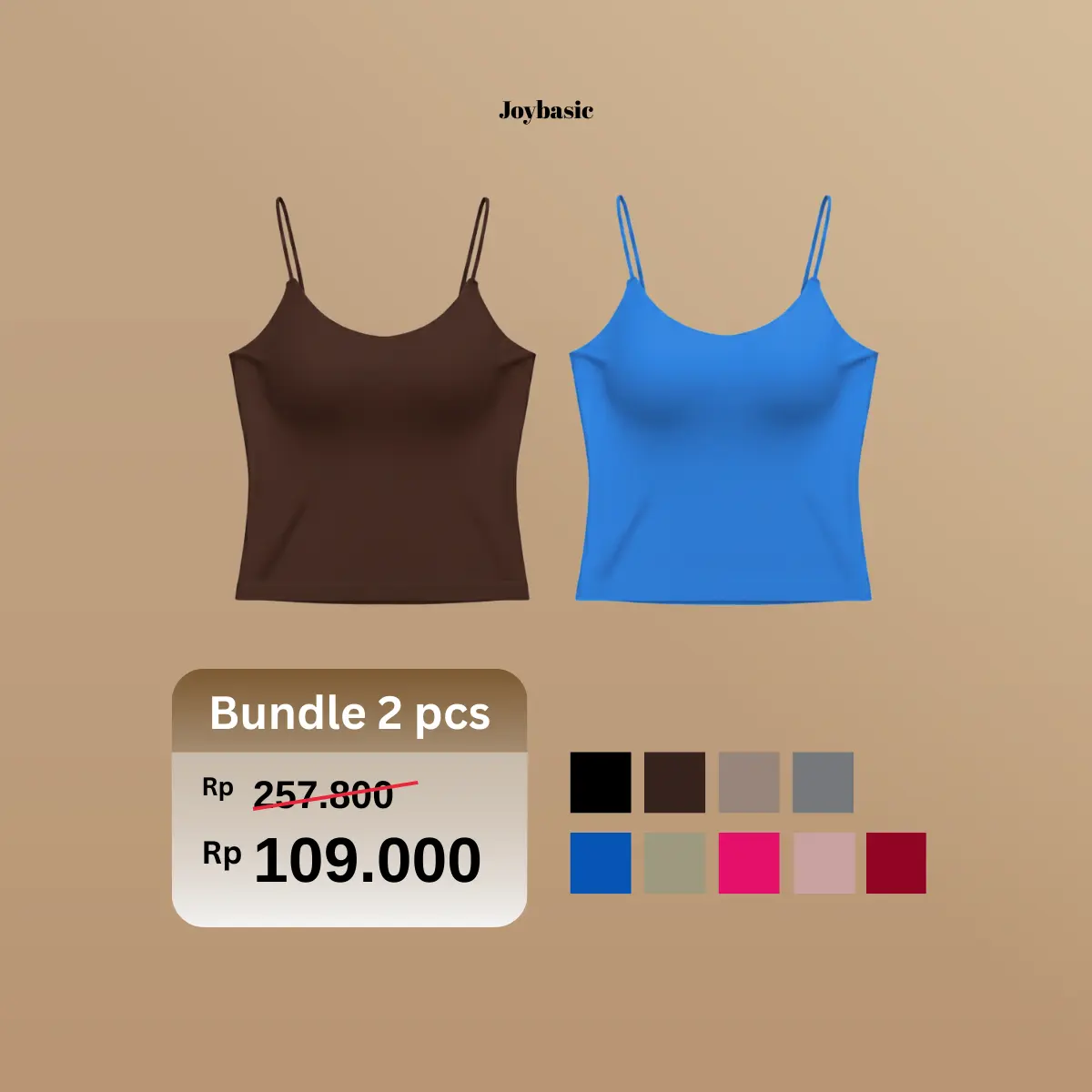 PAKET 2【Dark Coffee+Blue】