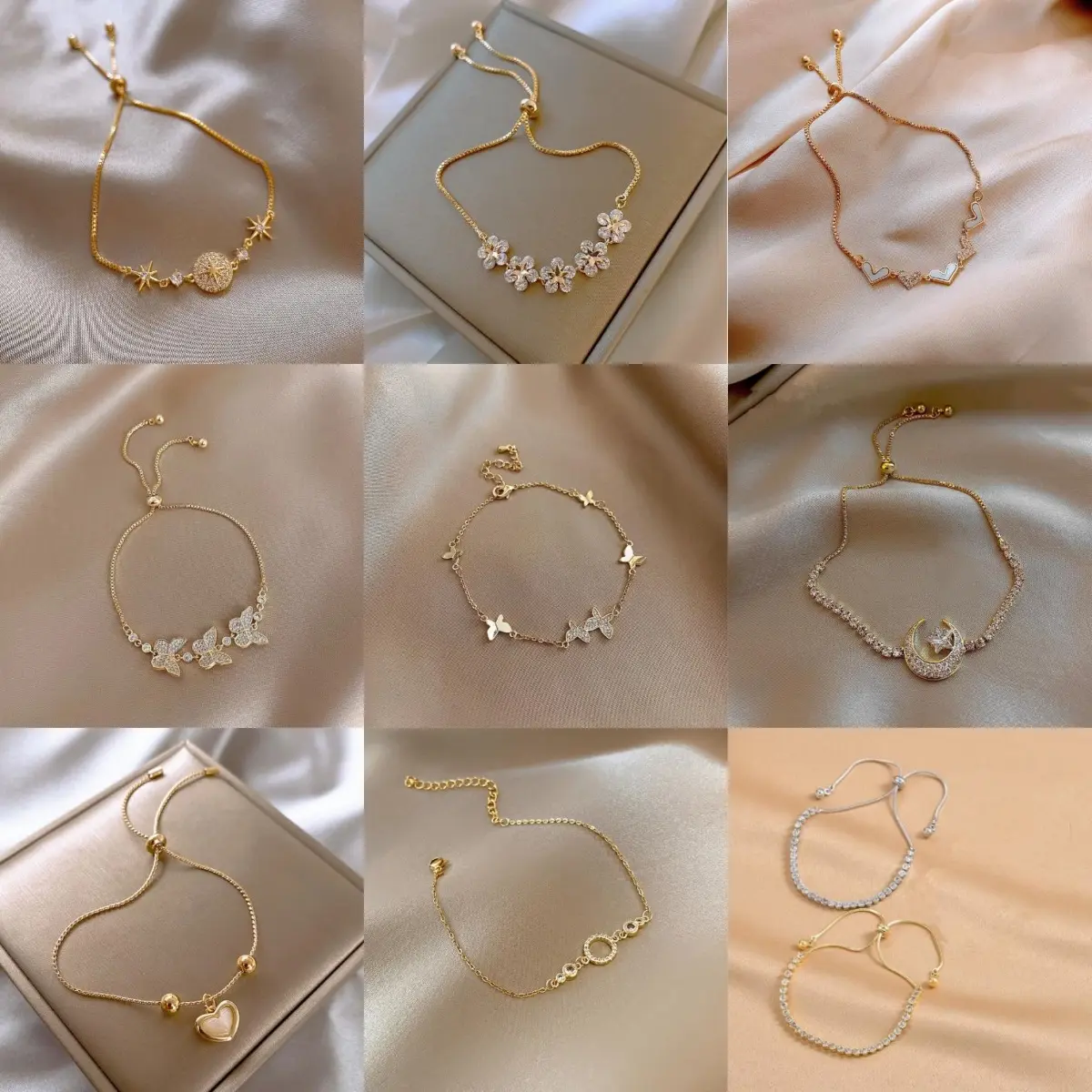 New bracelet with fashionable temperament, niche design, adjustable, simple, versatile and personalized accessories