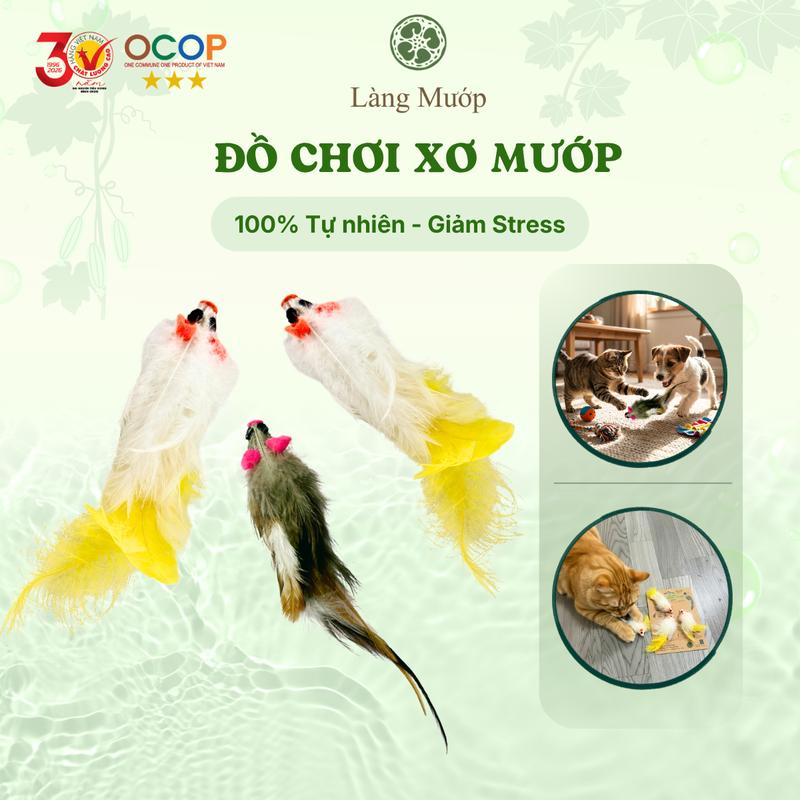 Đồ chơi thú cưng xơ mướp Làng Mướp, an toàn, không hóa chất