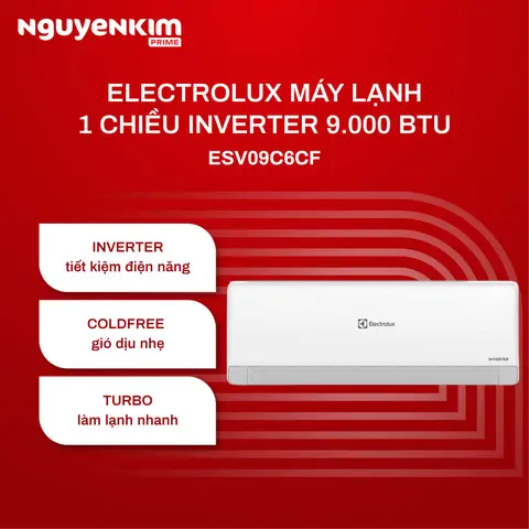 Máy lạnh/Điều hòa Electrolux Inverter 1 HP ESV09C6CF