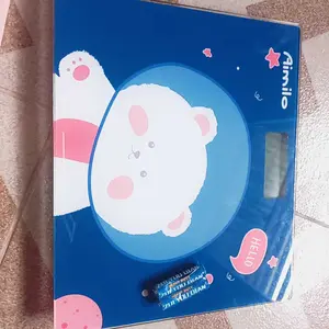 [Ready] TrailTop Timbangan Badan Digital Kartun Pengukuran Akurat Timbangan Layar LCD Berat Max 180kg timbangan  badan