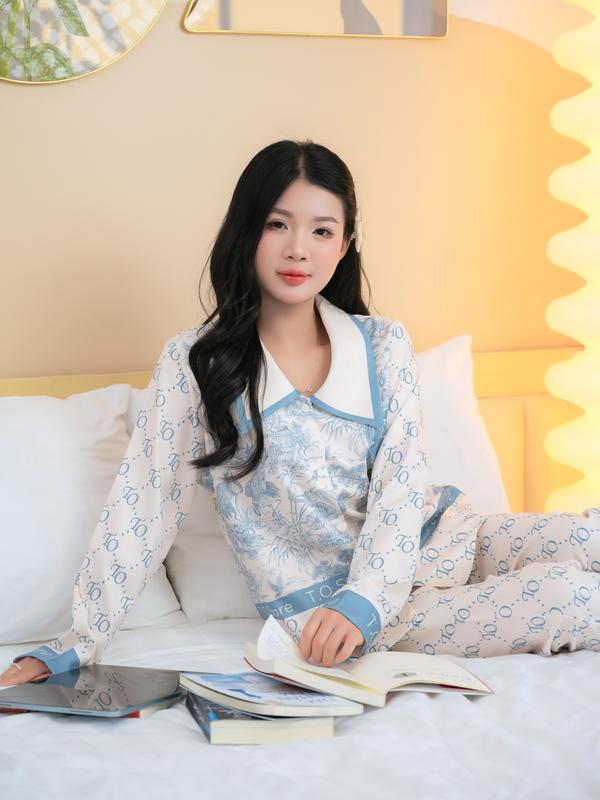 đô đôi nam nữ HÀNG THU ĐÔNG bộ ngủ pijama cao cấp chất 2 Da dày dặn và ấm áp mã đồ đôi phong cảnh