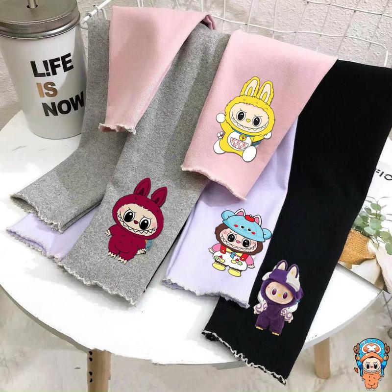 HEMAT 3 PCS Celana legging anak perempuan 0-14 tahun motif karakter terbaru Bayi 3