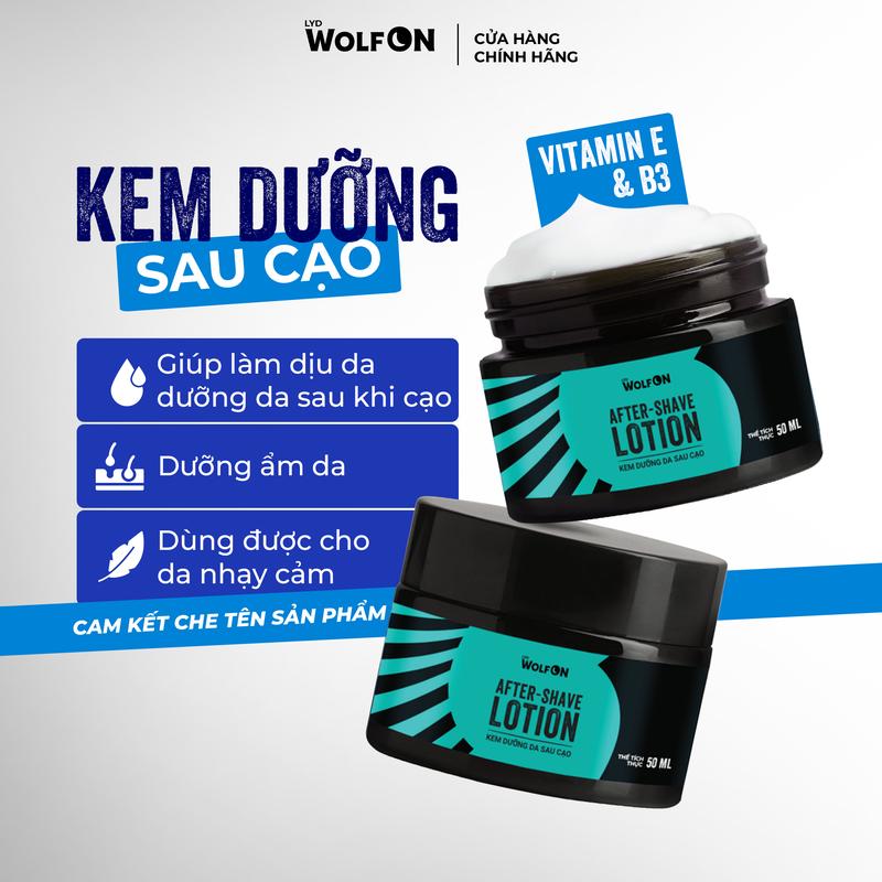  Kem Dưỡng Da Sau Cạo  LoliThe Wolf Làm Dịu Da 50ml Cạo Râu 