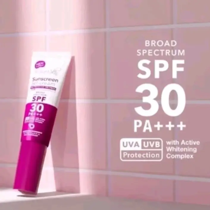 Sunscreen Tube 10g Suns Rjv Suns Siang Pot Facial Wajah Perawatan Kering Pencerah Mencerahkan Vitamin