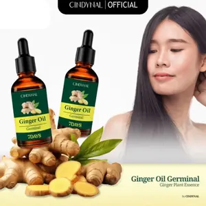 Serum Untuk Rambut Rontok￼Promo Isi 3pcs CINDYNAL Ginger Germinal Oil 30ml – Paket Serum Rambut Jahe untuk Perawatan Rambut & Kulit Kepala