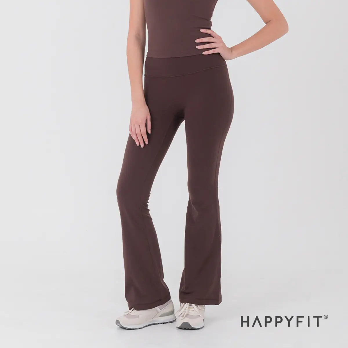 HAPPYFIT Legging Flare Free Size Yoga Pants Sport Sport