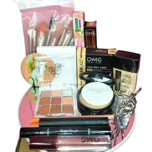 Satu set make up BPOM 10in1 OMG dan Pixy BPOM Paket Set Makeup Kosmetik murah lengkap