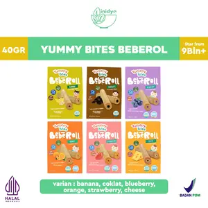 YUMMY BITES Beberoll 40g | Cemilan Mpasi Bayi | Kids Snack Mpasi 8 bulan