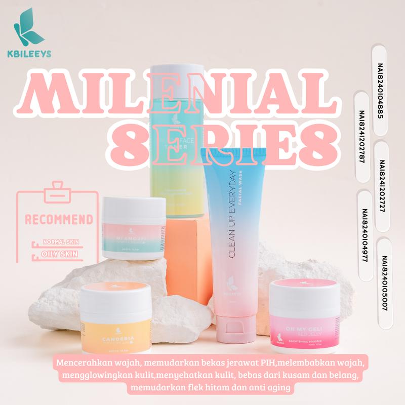 KBILEEYS PAKET MILENIAL UNTUK KULIT NORMAL,BERFLEK Mencerahkan Wajah 2