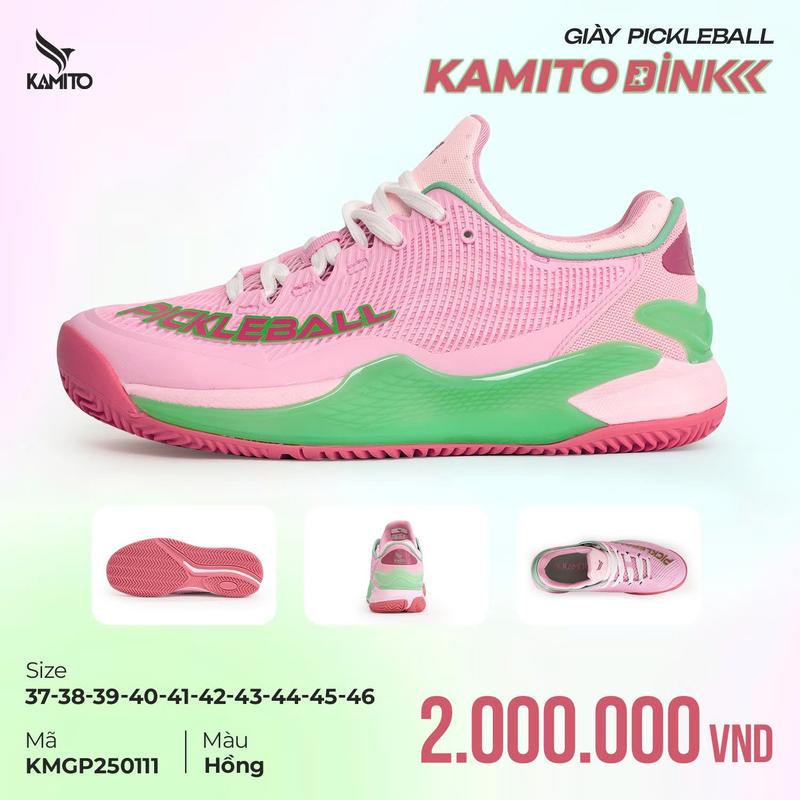 Giày Pickleball Kamito Dink, Giày Pickerball Kamito Dink - Giày Lý Hoàng Nam, Trịnh Linh Giang sử dụng thi đấu, đồ thể thao