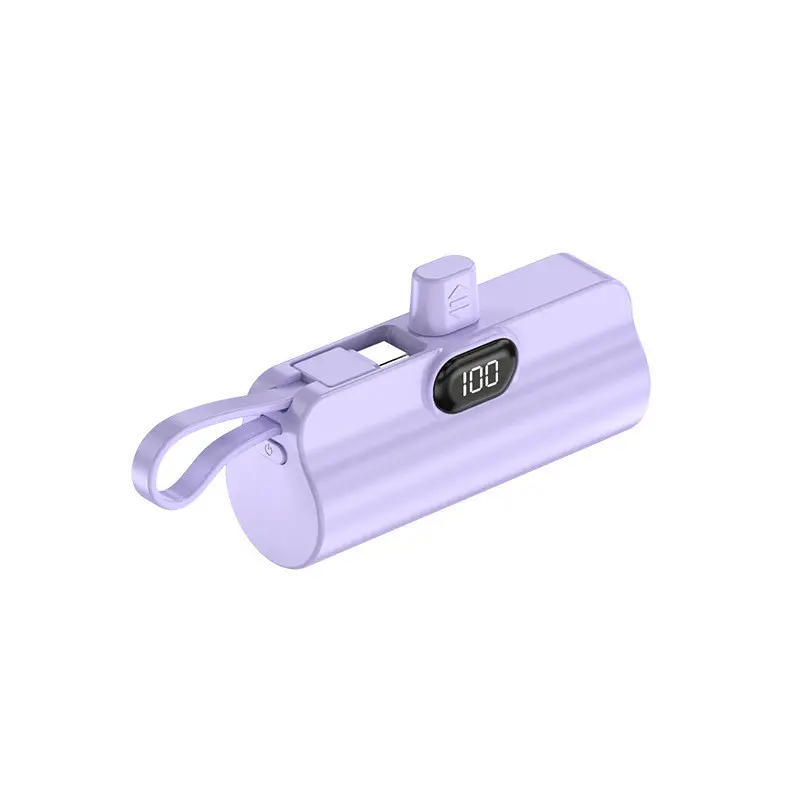 Power Bank Wireless Mini 5000mAh Powerbank Awet Tahan Lama Lightning/Tipe C 5V/2A Fast Charging Pengisian Cepat Baterai Pengisi Daya Portabel Untuk iPhone dan Android Bank Daya Original Asli Terbaik Power Bank 5000mAH /charger iphone/Charger fast charging 8