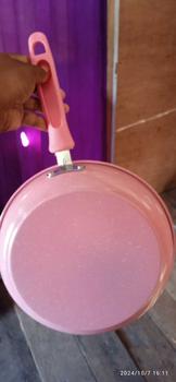 Product Review of Panci Teflon Frypan Marble Enamel / Teflon Frypan Marble Berwarna / Teflon Frypan Enamel Anti Lengket penggorengan anti lengket Kitchenware teflon  serbaguna from A**i 1