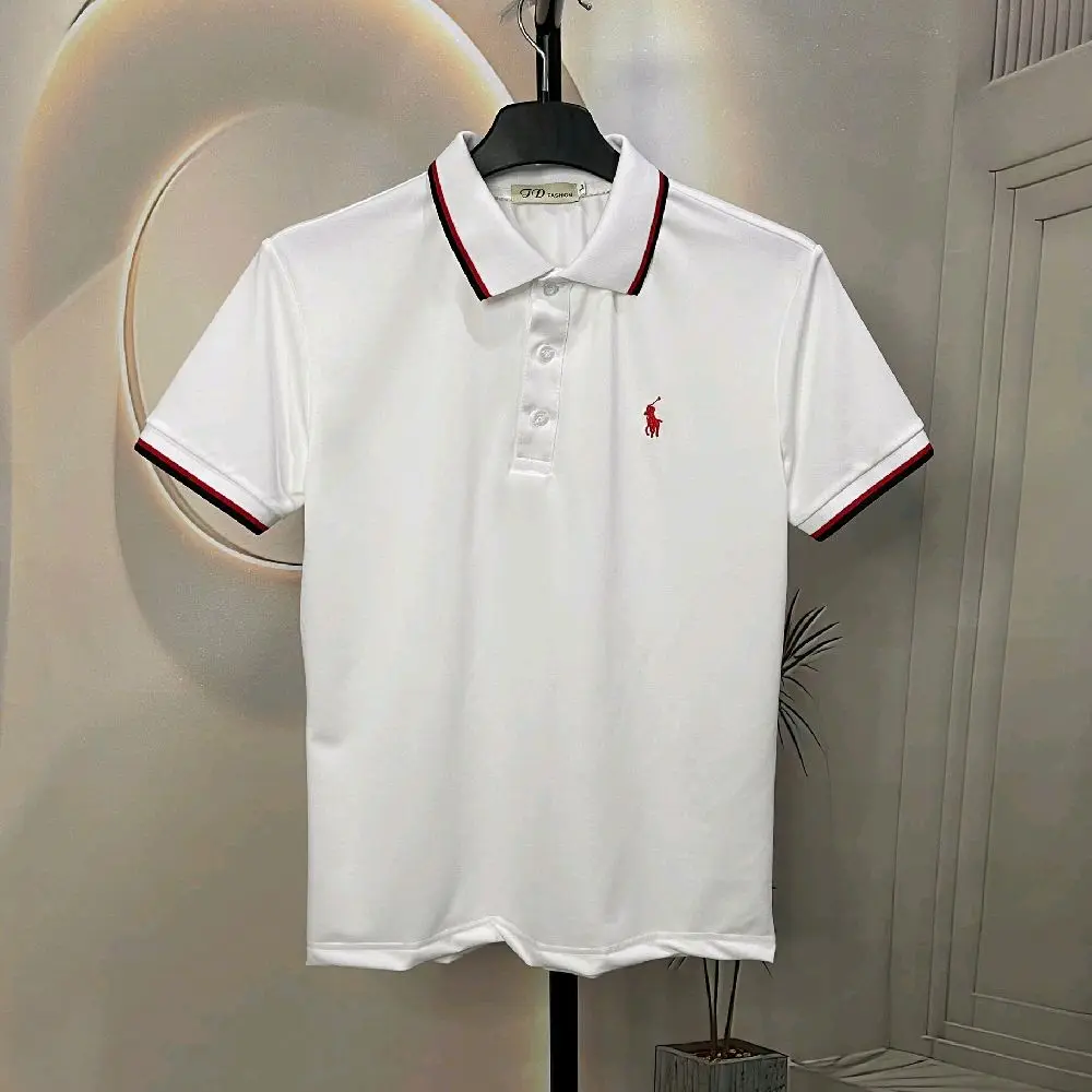 Áo Polo Nam A04 Thêu ngựa đỏ cực nét cổ trụ viền bo thời trang mới