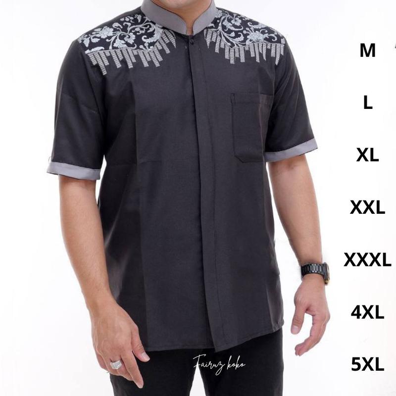 koko jumbo big size terbaru koko bordir M L XL XXL XXXL XXXXL XXXXXL Navy 2