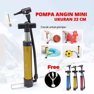 Pompa Angin Mini 22cm Mini Floor Pump Pompa Tangan Serbaguna 016-1