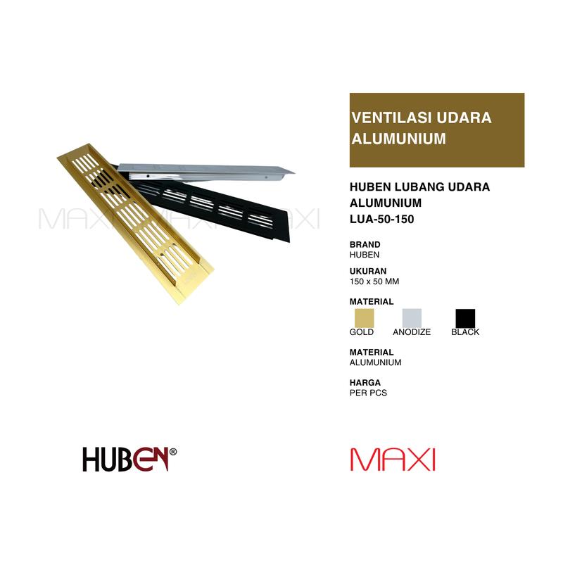 Huben Lubang Udara Aluminium- LUA-50 (Ukuran Panjang 150, 200, - Shop ...