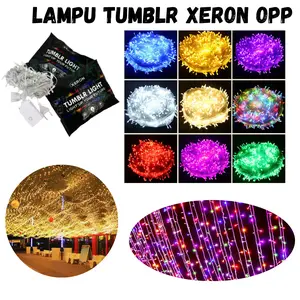 Lampu Tumblr Xeron Packing Opp Lampu Hias Lampu Hari Raya Lebaran Lampu Natal Tumbler Light LED Dekorasi Kamar