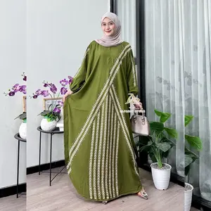 Kaftan Motif Karima Rayon Tebal Jumbo Ld 180 cm
