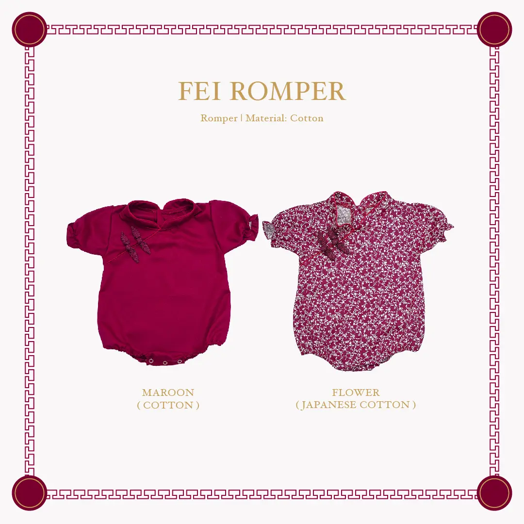 Baju Qipao bayi - Fei Romper Qipao - CNY - Cottonthread