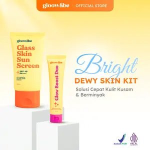 Gloow&be Glass Skin Sunscreen SPF40PA+++ & Glow Boost Duo Moisturizer