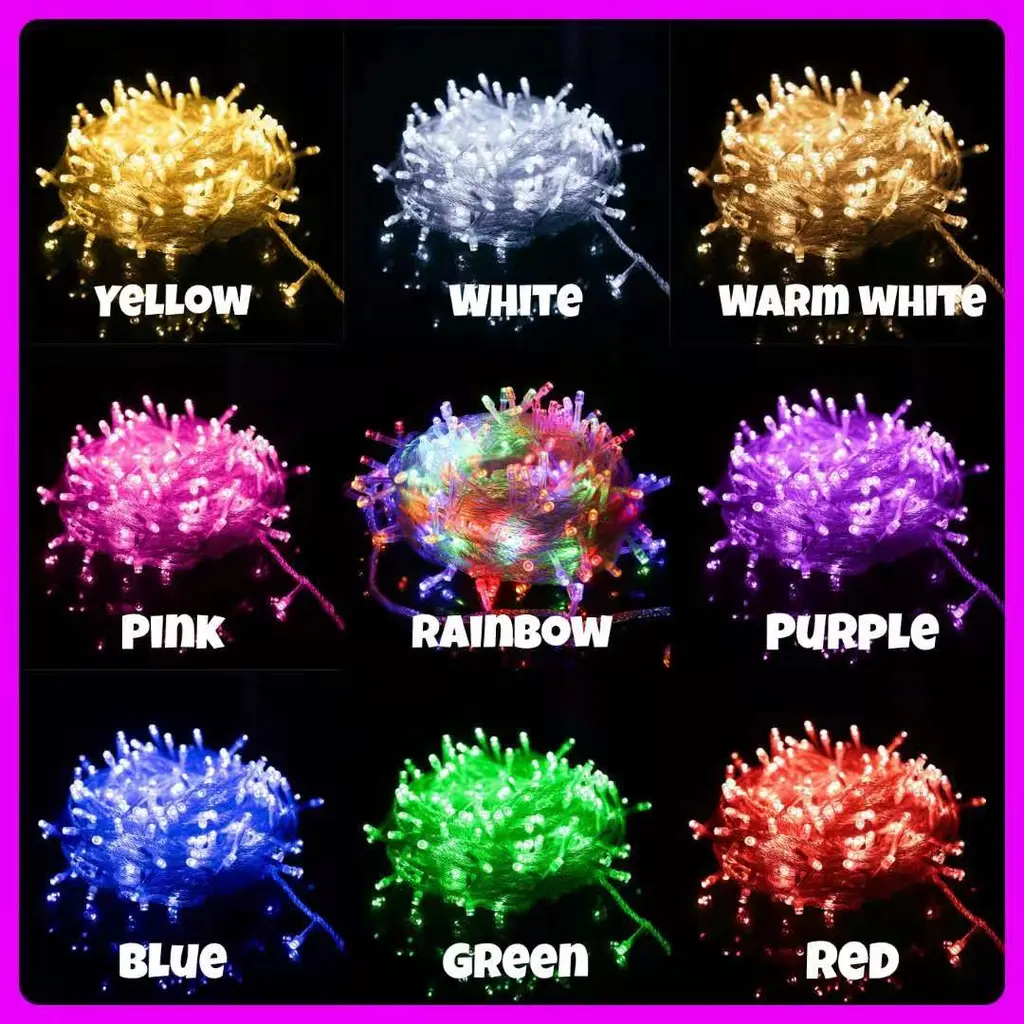 100LED 10M LED String Fairy Light Raya Party Wedding Decoration LAMPU LED DEKORASI LAMPU HIASAN