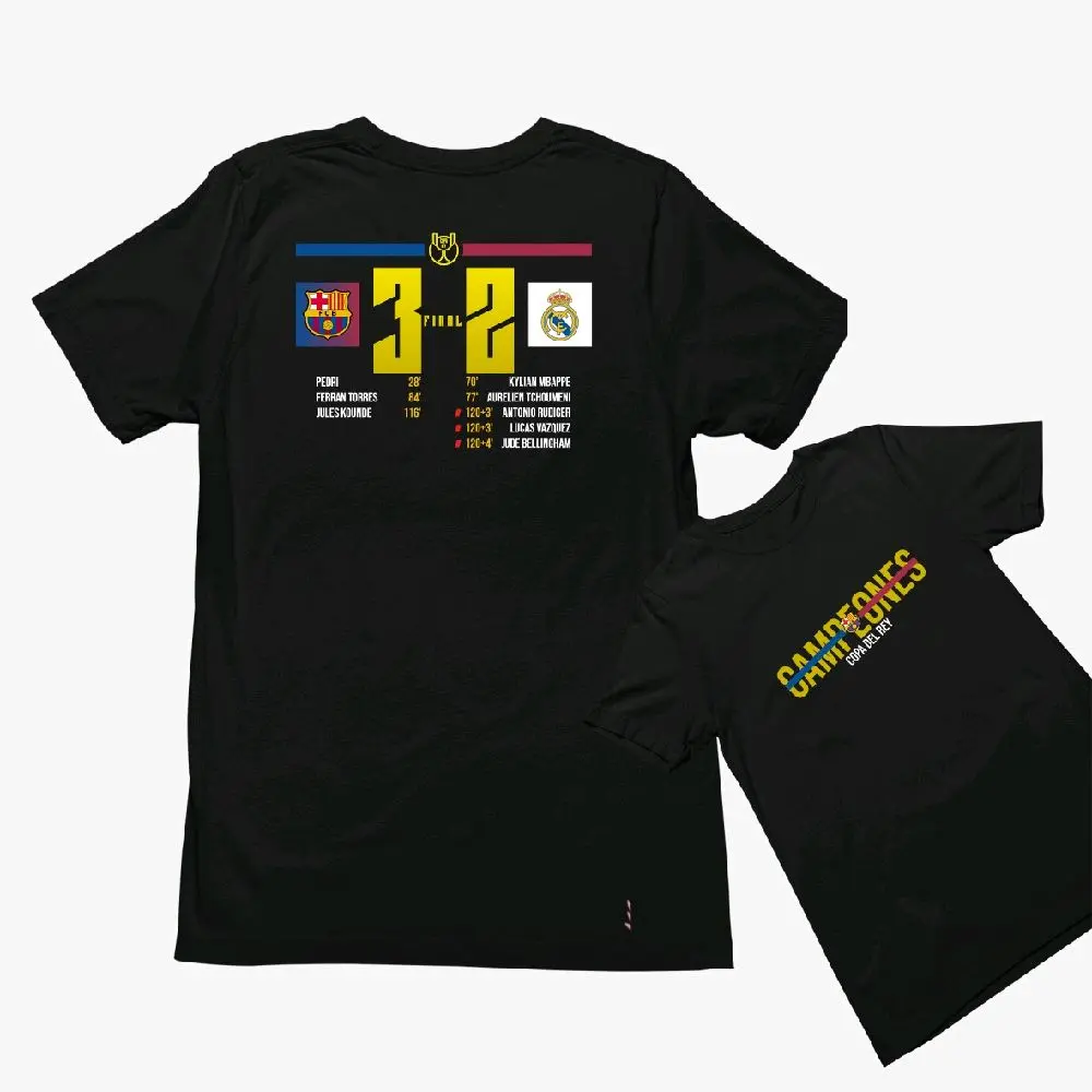 BARCA 3-2 - BAJU KAOS 24S BOLA BARCELONA VS REAL MADRID FINAL COPA DEL REY
