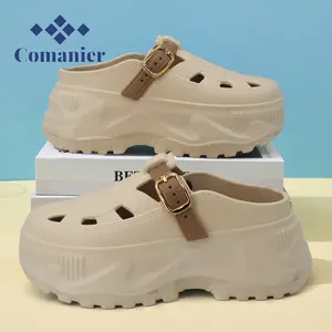 Comanier Sepatu Wanita Wedges Tinggi 6CM Sandals Premium Ringan Sendal Cewek Karet Premium Empuk Terbaru
