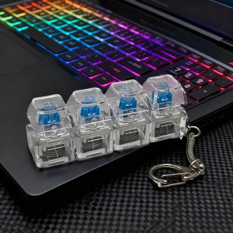 9 phím cơ khí bàn phím trục Tester LED Keycap mẫu Bàn đồ chơi căng thẳng cứu…