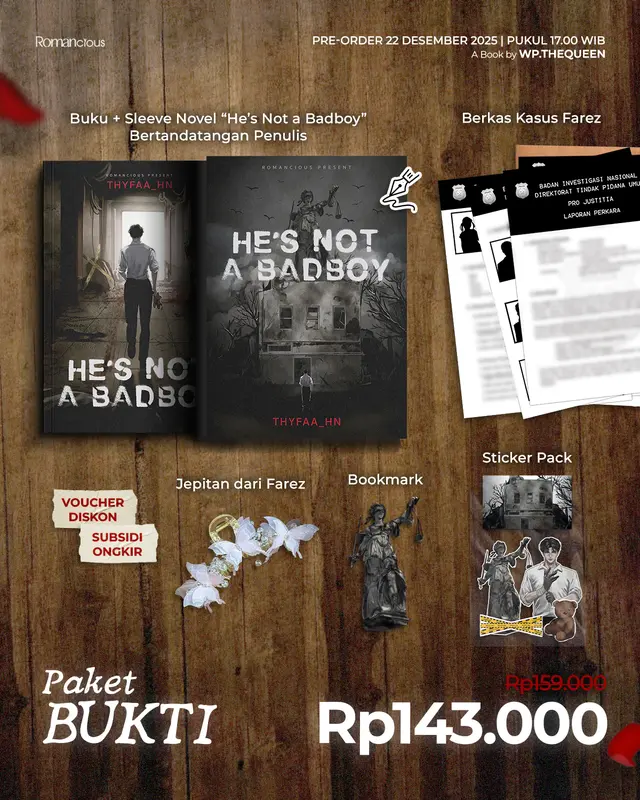 Buku Novel He's Not A Badboy - Romancious - Bumi Fiksi