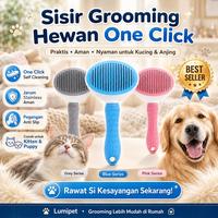 Gambar Lumipet Sisir Grooming Kucing Anjing One Click Self Cleaning Slicker Brush Pet Grooming Tool Penghilang Bulu Rontok Bulu Mati Kotoran Pada Bulu Anabul Tombol Pembersih Praktis Aman Digunakan Untuk Kucing dan Anjing Perawatan Bulu di Rumah - Pink dari Lumipet Store Kota Tangerang Selatan 1 Tokopedia