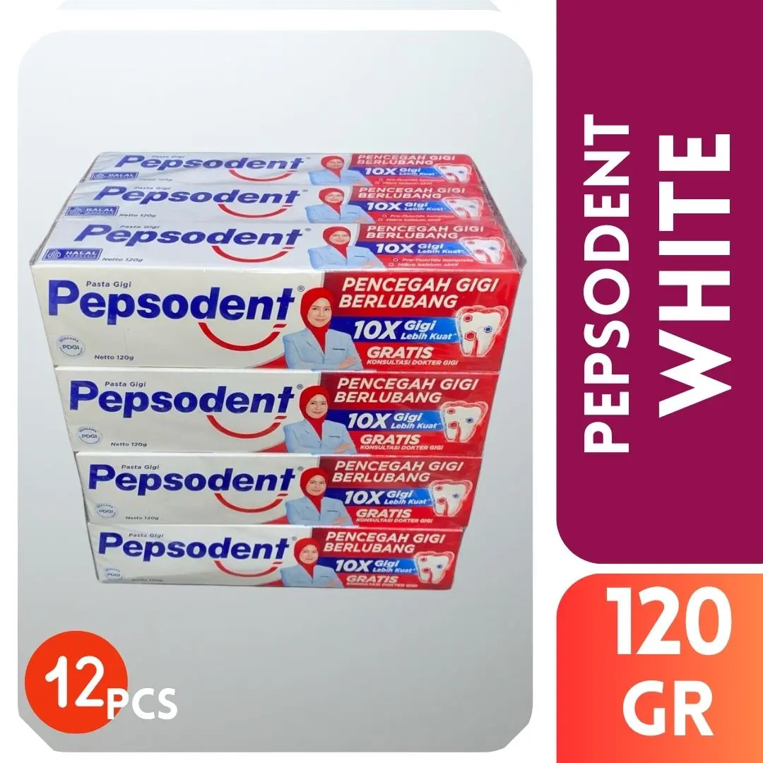 Pepsodent Pasta Gigi Pencegah Gigi Berlubang 120gr (12 Pcs) murah