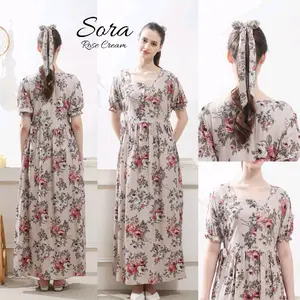 Home Dress Daster Sora Cantik Kain Rayon Premium