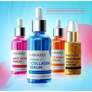 Hanasui serum anti acne / serum gold / vitamin c / vitamin c + collagen Komedo Memudarkan Mencerahkan Perawatan