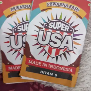 Wantex Super USA Pewarna Jeans Pakaian  Tie Dye Baju Sumbo Sumba Kain Wantek Jumputan Ikat Celup Wentek Wanter Serbuk Coloring Jumput Iket Hitam Merah Biru Tua Dongker Jean Jeans Sepatu Jaket Sweater Bahan Kelir