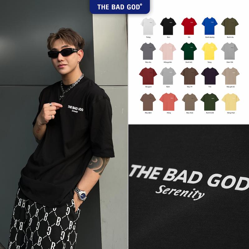 [MUA 2 GIẢM 5%] Áo Thun Cổ Tròn Nam The Bad God Serenity Chất Liệu COTSYN In Cao Thành - Menswear - BST Áo thun năm 2025