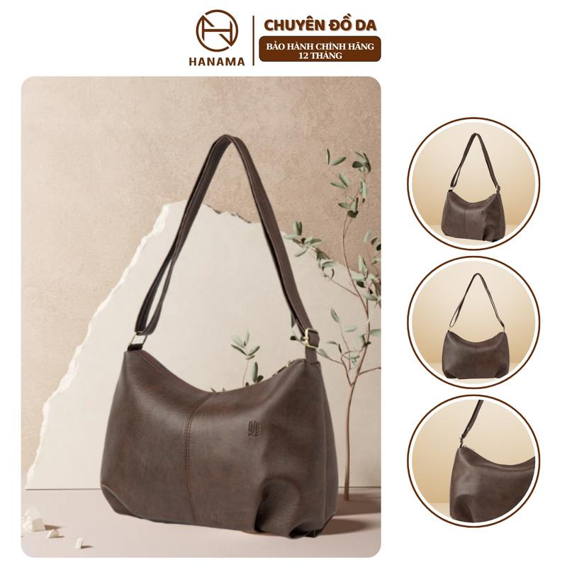 DAILY_HANAMA _Hanama Túi Tote Basic JULI -16 Da Bag Đen Nâu Size 38cm Chất Liệu PU Bền Đẹp Dễ Vệ Sinh Phù Hợp Đi Làm Đi Học Đi Chơi