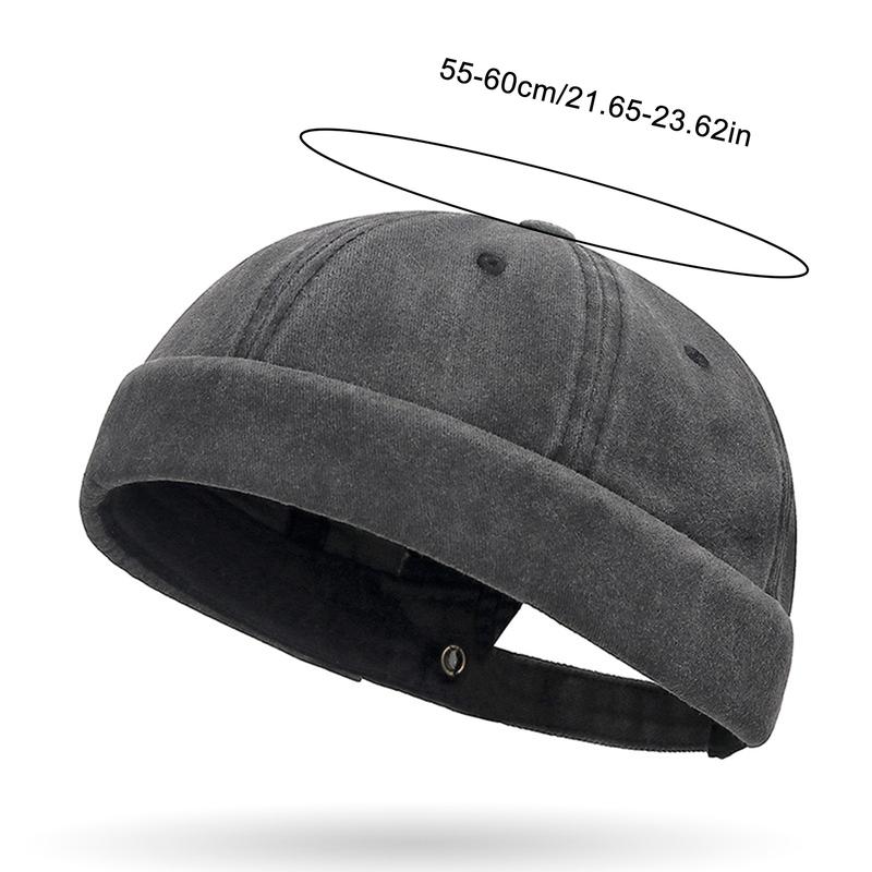 Mũ Lưỡi Trai Không Vành, Dành Cho Nam Và Nữ, Mũ Skullcap, Phong Cách Cổ Điển Mũ Chủ Nhà, Mũ Da Dưa Hiphop, Mũ Không Vành 1