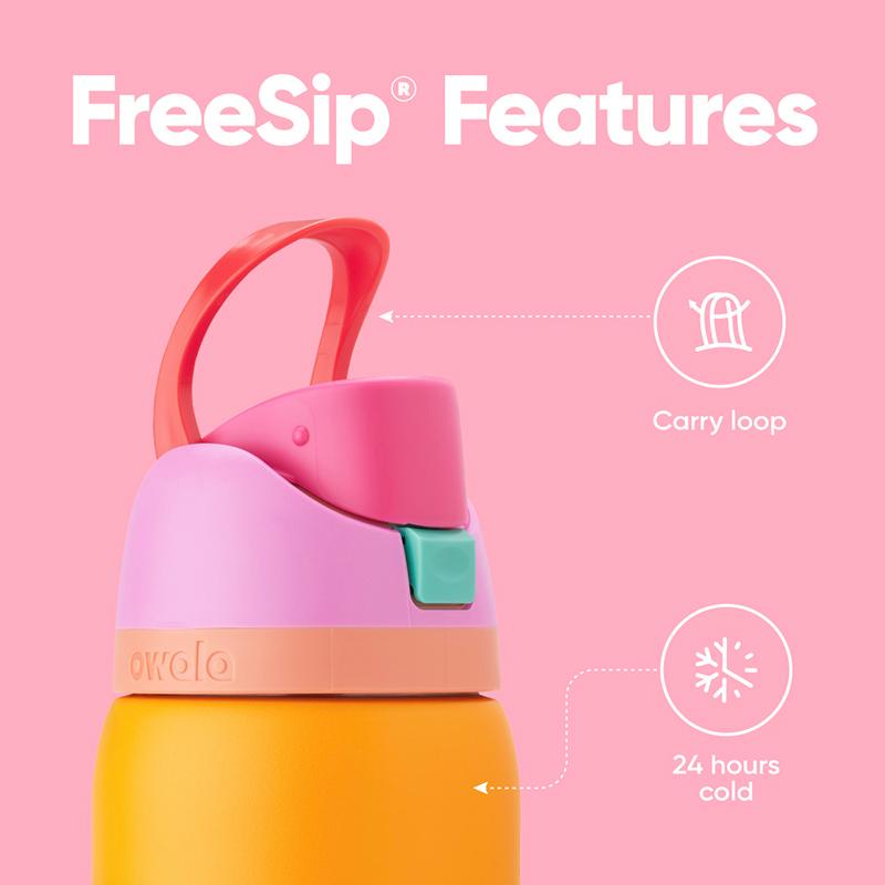 Product Introduction of owala Cup Vacuum Flasks & Thermoses Water Bottle Drinkware Thermo Tumbler Stainless Steel Thermal Mug Original Cold Hot Coffee Insulated Lid Straw Bottled Portable tumbler heat and cold original official store 24oz 32oz 710ml 950ml Loop 15