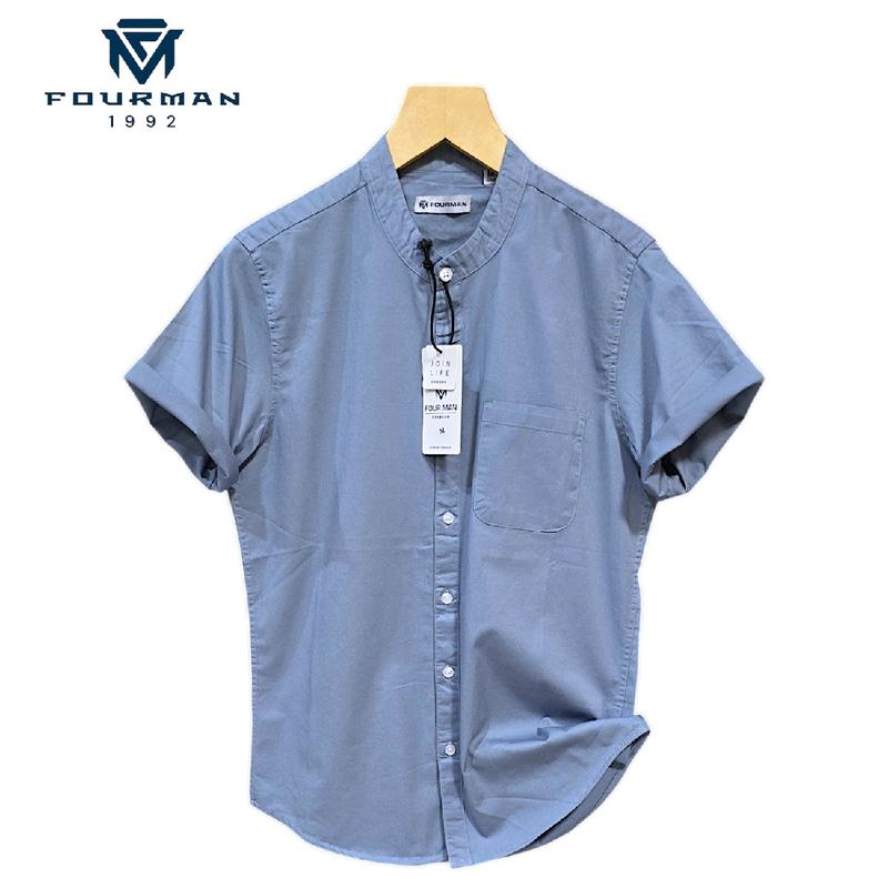 FOURMAN | Kemje Pendek Sanghai | Kemeja Pendek Cowok | Kemeja Casual 4