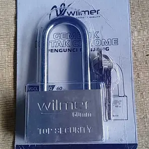 Gembok Pagar Panjang Pintu Rumah 30mm 40mm 50mm 60mm Anti Maling Karat Air Gudang Toko Rolling Door