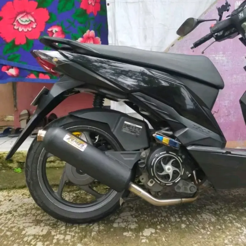 Knalpot Original RMP Type Luster sarbor 3×4  bor up/ kirian Beat Fi, Vario, Mio, Pcx, Nmax, Aerox Fullsystem  Kendaraan Racing  Motorcycle 6
