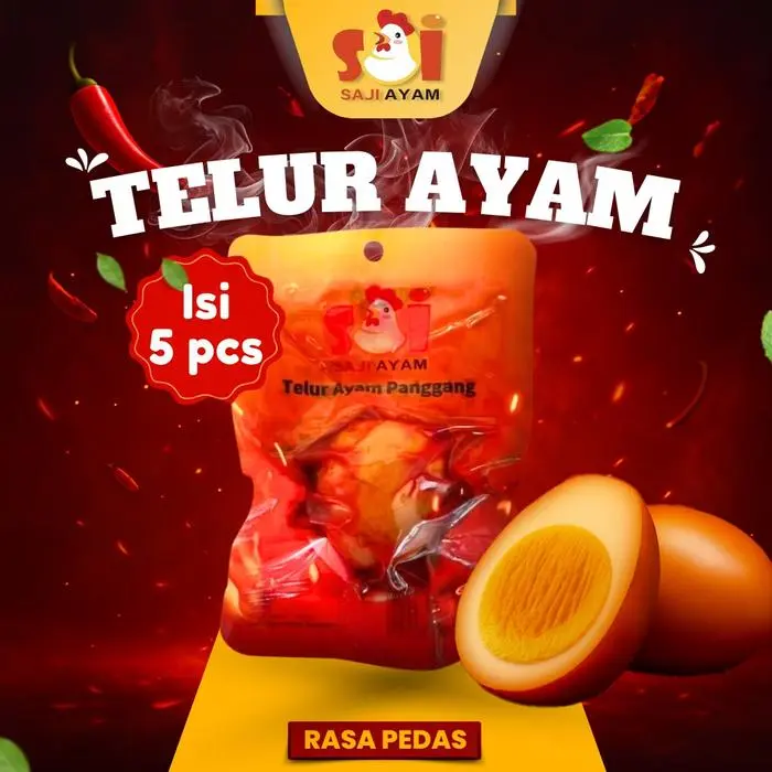 TELUR AYAM PEDAS 5PCS