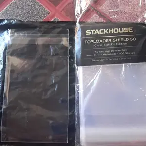 STACKHOUSE Sleeve Toploader 50 Mic Clear – Premium Plastik Pelindung Kartu (100pcs)