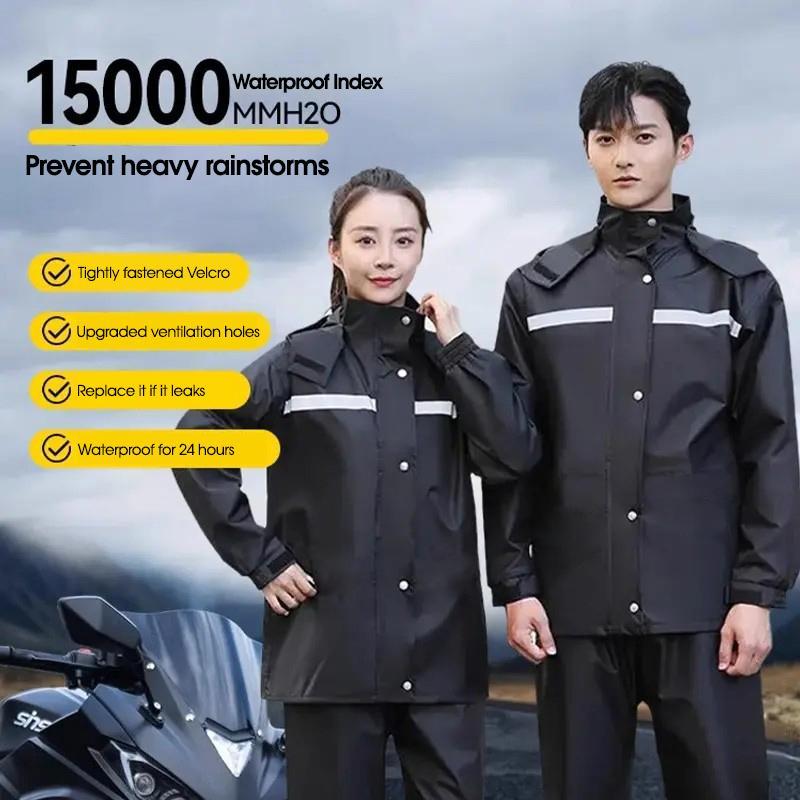 Áo Mưa, Bộ Quần Áo Mưa, Một Mảnh, Dành Cho Nam Và Nữ, Dày Dặn, Chống Bão Và Mưa, Thích Hợp Để Đi Xe Máy, Áo Khoác, Đi Xe Đạp, Hàng Mới Về