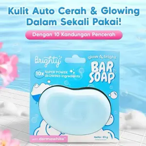 [FREEGIFT] Brighty Glow & Bright Bar Soap sabun pencerah sabun whitening soap sabun badan sabun muka