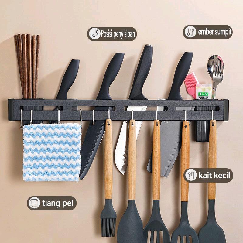 Rak Dapur Kitchen Set Gantungan Peralatan Masak Spatula Pisau Da  0.0  17-06-2024 4