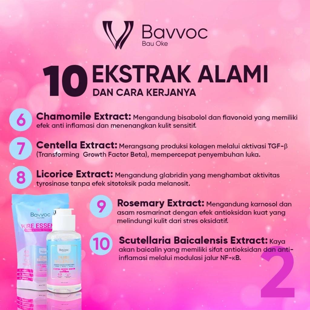 [EXCLUSIVE Candy] BAVVOC Pure Essence Feminine Wash Sabun Kewanitaan pH Balance Niacinamide Propolis Manjakani BPOM Membersihkan & Menyegarkan Area Kewanitaan