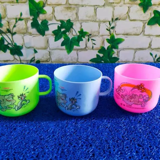 Grosir / Ecer Gelas Cangkir Cupi tropicana / Gelas cangkir kecil plastik / anak / cangkir sawah warna plastik Kitchenware